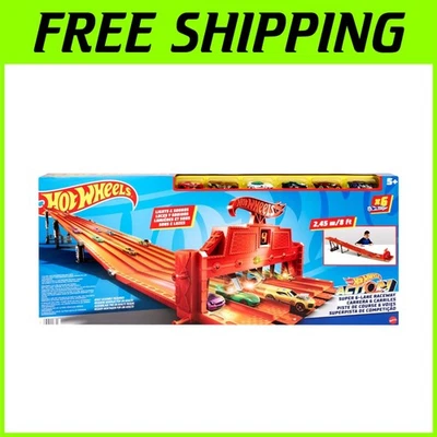 Super 6-Lane Raceway 8ft Track Playset - Image 1 of 4