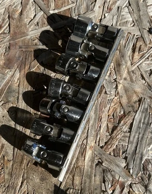 SK. S-K Tools USA Wobble Socket  7 Piece Set. 3/8-3/4” - Image 1 of 4