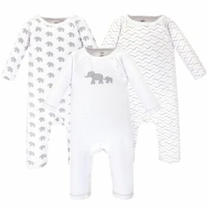 Touched By Nature Organic Cotton Coveralls, Marching Elephant - Picture 1 of 1