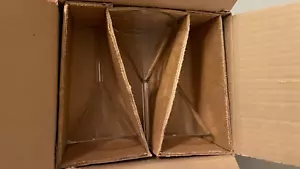 *NEW Box* (6) Corning PYREX Glass 100mm ID 60° Fluted Filling Funnels 6180-100 - Picture 1 of 5