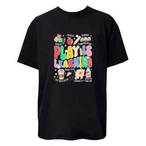 PLAY IS LEARNING Colorful T-Shirt / Hoodie / Sweatshirt Unisex Printed in US - Picture 1 of 6
