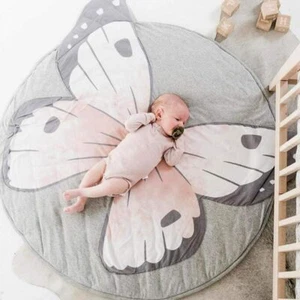 Baby crawling mat 35.4 x 35.4 inch kids baby children activity carpet ,butterfly - Picture 1 of 5
