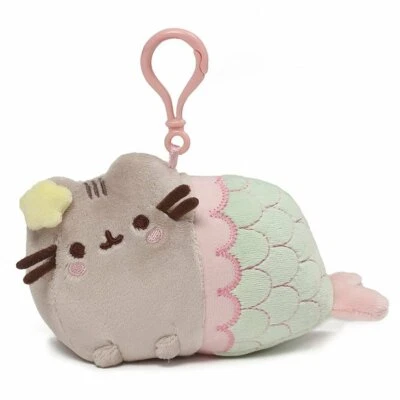 Pusheen Mermaid Backpack Clip Mini Plush Stuffed Animal 4.5" Length - Image 1 of 4