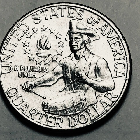 1976 D Washington bicentennial quarter folder filler circulated Cover