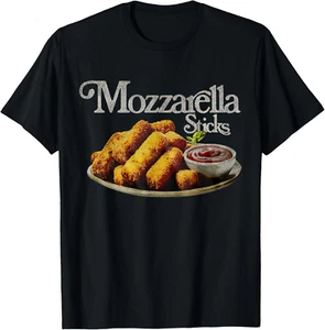 Mozzarella Sticks 90's Shirt, Mozzarella Stick Lover Bread t shirt - Picture 1 of 4