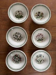 Portmeirion Botanic Garden 16.5cm Diam Small Cereal Bowls / Dessert Dishes Soup - Picture 1 of 16