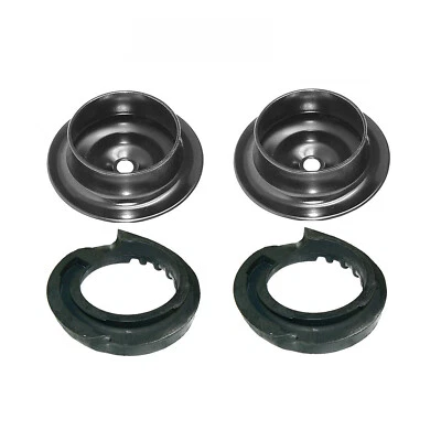 SHOCK SPRING TOP PLATES & RUBBERS REAR x 2 VW GOLF MK2 MK3 CORRADO A2104 - Image 1 of 4