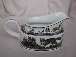 Villeroy&Boch Anjou. Jagdgeschirr. Sauciere/ Sossenkanne. Jagdmotiv. - Bild 1 von 4