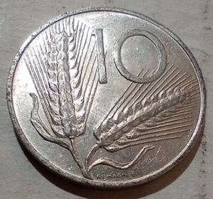 10 Lire 1971 R Rome Italy Coin Repubblica Italiana - Picture 1 of 2