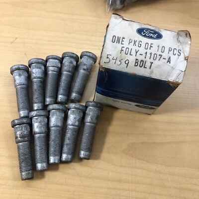 Lot of 10 - Genuine Ford F0LY-1107-A Wheel Lug Stud OEM NEW (5459) - Image 1 of 4