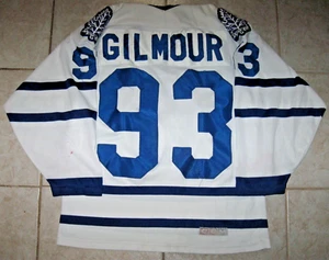 #93 Doug Gilmour Toronto hojas de arce apagadas. Lic. Camiseta deportiva CCM Maska, talla S para hombre - Imagen 1 de 2