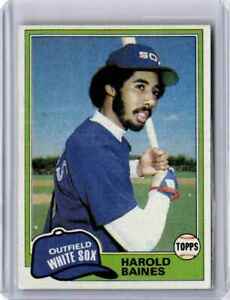 1981 Topps Harold Baines Rookie Baseball Card Chicago White Sox #347