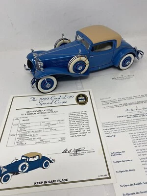 Danbury Mint 1929 Cord L-29 Special Coupe 1:16 Scale Diecast Car Box Title - Image 1 of 4