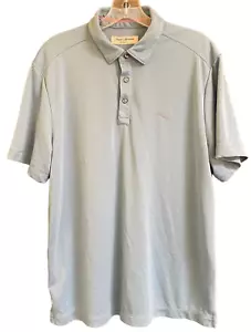 Tommy Bahama Men's Shirt Sz M Light Blue Island Zone Polo Button Up Short Sleeve - Picture 1 of 7