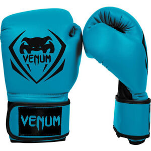 Venum Contender Hook and Loop Boxing Gloves - Blue