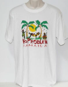 Jamaica No Problem DailyT's Men's XL White T Shirt - Picture 1 of 3