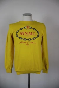 MINIMAL MNML COUTURE FELPA MAGLIA UOMO S MAN SWEATSHIRT CASUAL VINTAGE COTONE - Foto 1 di 9