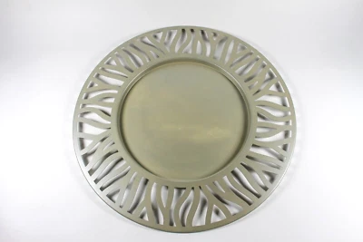 TRUE VINTAGE Alessi Serviertablett 2000 Stahl eloxiert Tablett Matt Italien - Bild 1 von 4