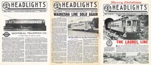 LOT OF 3 ISSUES OF E.R.A. HEADLIGHTS PUBLICATION FOR 1949 - Picture 1 of 4