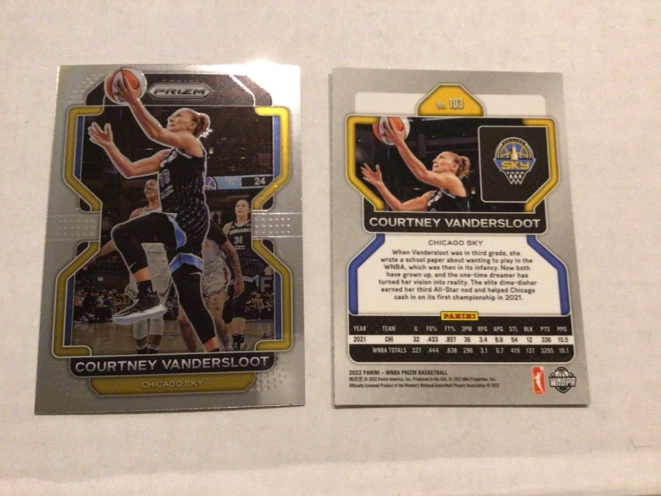 2022 Panini Prizm WNBA - Courtney Vandersloot Chicago Sky Base #103 - Image 1 of 1