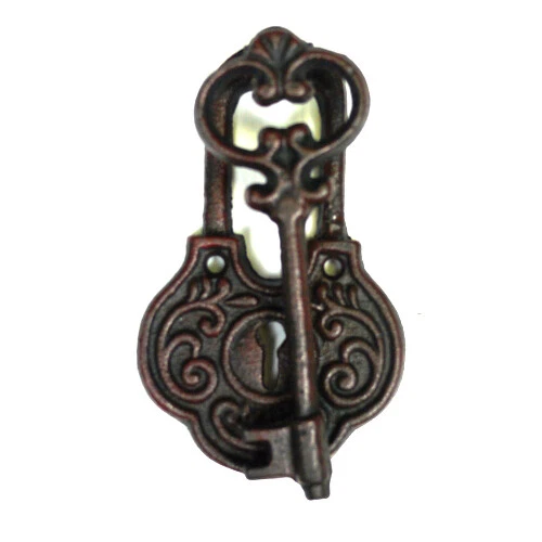 Cast Iron Lock and Key Door Knocker Wall Ornament Sculpture Home Decor  - image 1 of 1