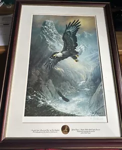 “Save The Eagle, Proud And Free” Signed Print/ Ted Blaylock With Gold Seal COA - Picture 1 of 7