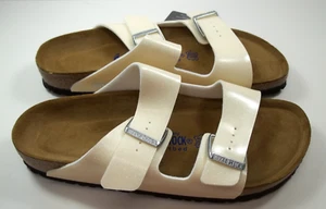 Birkenstock ARIZONA Magic Galaxy WHITE BirkoFlor 43 NAR 12-12.5 Soft Footbed NEW - Picture 1 of 21