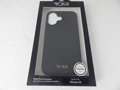 Tumi Genuine Coated Canvas Co-Mold Case For iPhone 16 Black New - Image 1 of 4