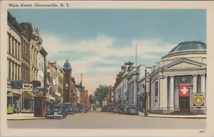 Cartolina Main Street Gloversville NY - Foto 1 di 2