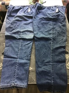 Two Pairs Of Bobbie Brooks Jeans 20 W - Picture 1 of 9