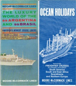 Moore McCormack Lines - SS Argentina - SS Brasil - Brochure - Bild 1 von 3
