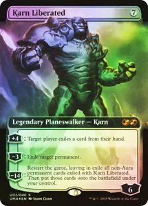MTG FOIL Karn Liberated Extended Art - Ultimate Masters #U2 - Picture 1 of 1