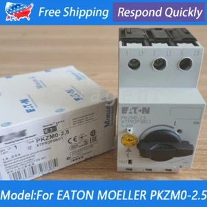 New For Eaton Moeller PKZM0-2.5 XTPR2P5BC1 Motor Protective Circuit Breaker - Picture 1 of 9