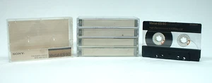 (DN) LOTE/5 CINTAS DE CASETE SONY METAL ES-90 USADAS SOLO UNA VEZ JAPÓN 1988 ¡ENVÍO RÁPIDO! - Imagen 1 de 3