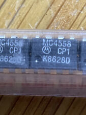 A lot of FIVE (5) Motorola MC4558CP1, General purpose OP amp,  8 pins PDIP