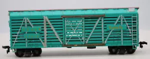 Weathered HO Scale Green Santa Fe Stock Car ATSF 80680 1:87 Gauge - Picture 1 of 5