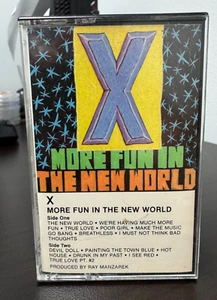 X - Cassette Tape More Fun in the New World 1983 Punk Rock VG - Picture 1 of 4