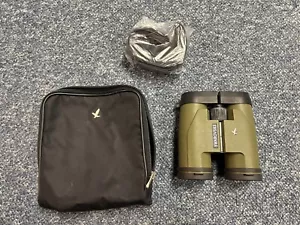Swarovski SLC 10x42 WB Habicht Binoculars Green Case Caps Neckstrap - Excellent - Picture 1 of 5