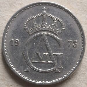 Sweden 1973 50 Ore coin