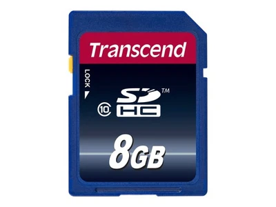 Transcend TS8GSDHC10 8 GB SDHC Classe 10 NAND 30 MB/s Nero High Capacity SD - Immagine 1 di 2