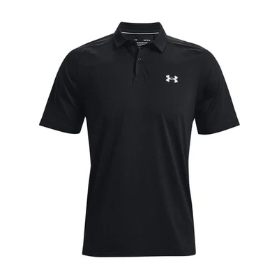 Camisa polo Under Armour 1370090 UA Iso-Chill 2.0 para hombre - negra/blanca - pequeña Foto 1 de 4