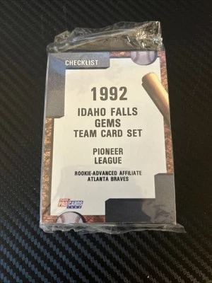 1992 Fleer Pro Idaho Falls Gems Team Card Set Factory Sealed - Image 1 of 2
