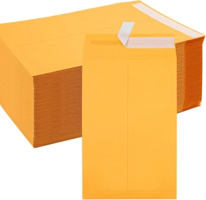 Joyberg 6x9 Envelopes Self Seal, Yellow, Printable, Tear 6x9in, Yellow - Picture 1 of 11