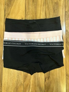 NWT Victorias Secret Boyshort Cotton Panties -LOT OF 3-SMALL - Picture 1 of 7