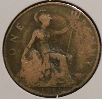 Moeda britânica - 1917 - King George V [40] - Imagem 1 de 2