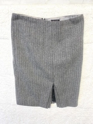 Ted Baker skirt, Womens 2 UK Size 10 Grey 8" Split to front / back Zip-up  (I15) - Image 1 of 4