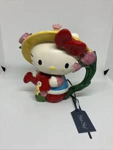Tetera Hello Kitty Spring Gardening Blue Sky Clayworks Sanrio nueva con etiquetas - Imagen 1 de 11