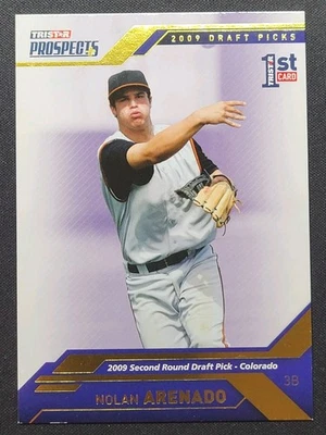 2009 TRISTAR PROSPECTS PLUS NOLAN ARENADO #47 ROOKIE RC GOLD /50 1ST CARD RARE - Image 1 of 3