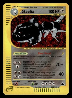 Steelix H29/H32 Holo Rare Skyridge Pokemon Card - Image 1 of 2