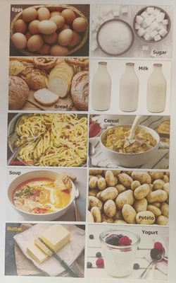 Memory Card Game Foods For Kids & Adults 30 sets / 60 Cards Matching Game - Image 1 of 4